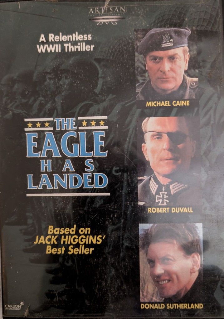 The Eagle Has Landed DVD Movie On Carlton. Relentless WWII Thriller
1976, 134 Min, Color. PG, Wide Screen.