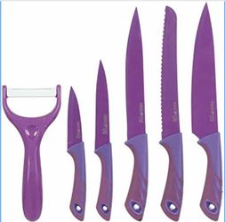 6 Pieces Knives set, Purple