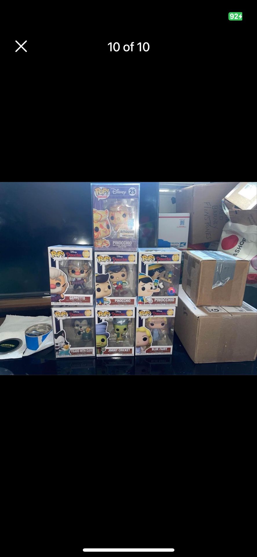 Funko pop Pinocchio characters from Disney Funko pop Pinocchio characters from Disney a lot of seven