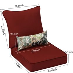 Patio Outdoor Cushions 24x24