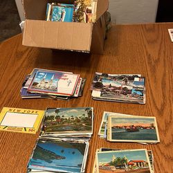 postcards lot over 700 ,some w/Stamps 1(contact info removed) cities hotels,countries,Linens,Vintage,Disney