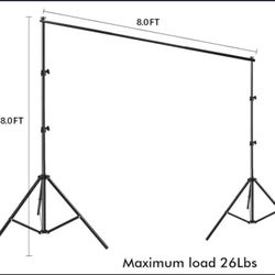 HYJ-INC HYJ-1010 8x8ft Adjustable Photo Backdrop Stand Kit with Carry Bag!!!!