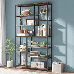 Office 79 inches Tall Bookshelf Bookcase, 8-Tier  Bookcase,  Freestanding E-50