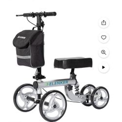 Elenker Knee Scooter Steerable Crutch Alternative