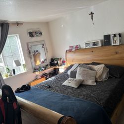 Indonesian Wood Bed Frame 