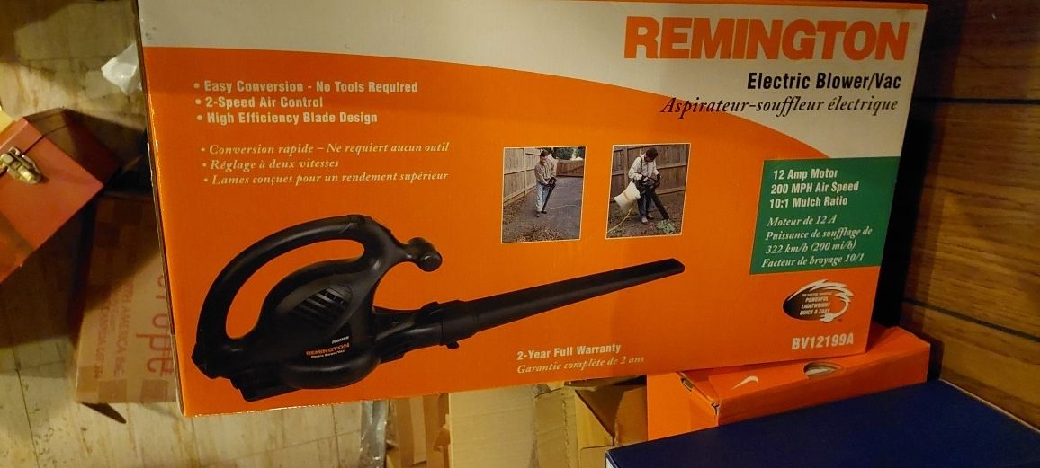 Remington 3 In 1 Blower/ Vacuum/Mulcher NEW IN BOX-- Just $45