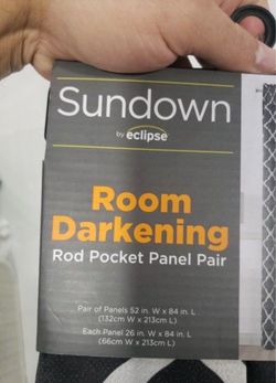 Sundown by Eclipse Room Darkening Curtain Panel Pair