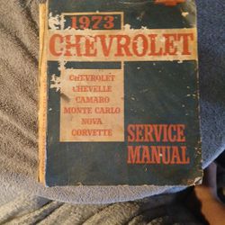 1973  Chevrolet Service Manual     !!!IS NOT A CAR!!!