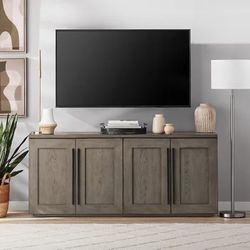 Preassembled Tv Stand With Interchangeable Doors (New)
