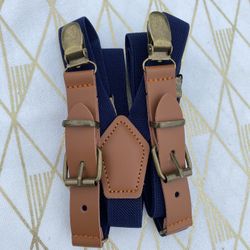 Old Fashioned Men’s Suspenders / Dark Navy Blue / BRAND NEW