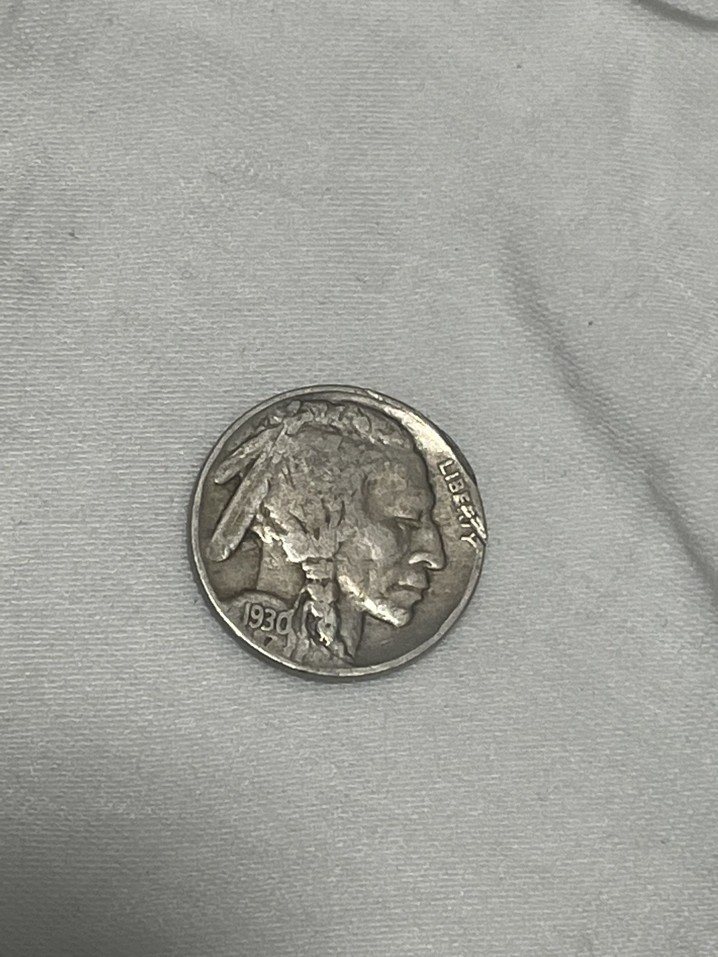 1930 P Buffalo nickel