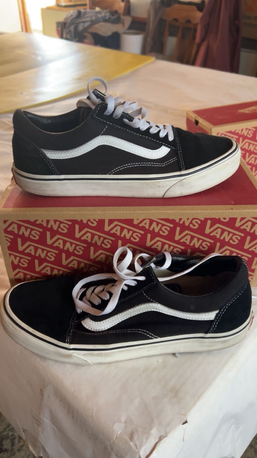 Old School-Vans BLACK 10 Women/8.5 Men