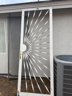 36” x 96” security screen door