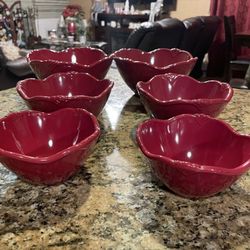 Princess House Pavillion Berry Nesting 6 Bowls