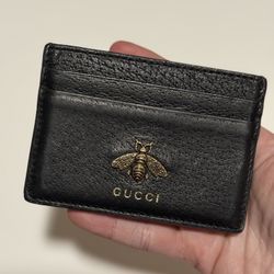Gucci Animalier Leather Card Holder