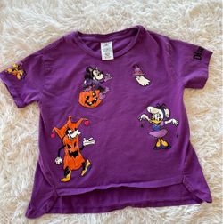 Disney Halloween Characters Purple T-Shirt