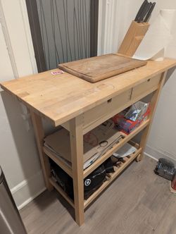 Wooden Kitchen Cart
