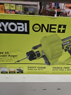 Ryobi 18v drain auger