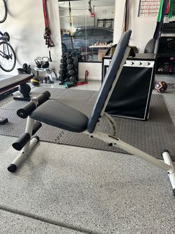 Weight lifting Reebok bench