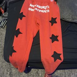 Red Sweatpants Size Large 
