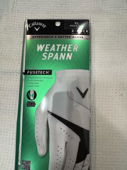 Brand New Callaway Weather Spann 2 pack Golf Gloves SZ XL