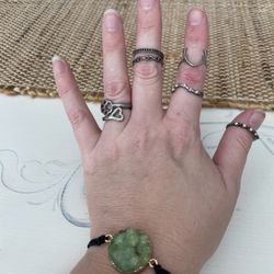 MOVING SALE: Rings & 2 in 1 Bracelet/Hair Tye