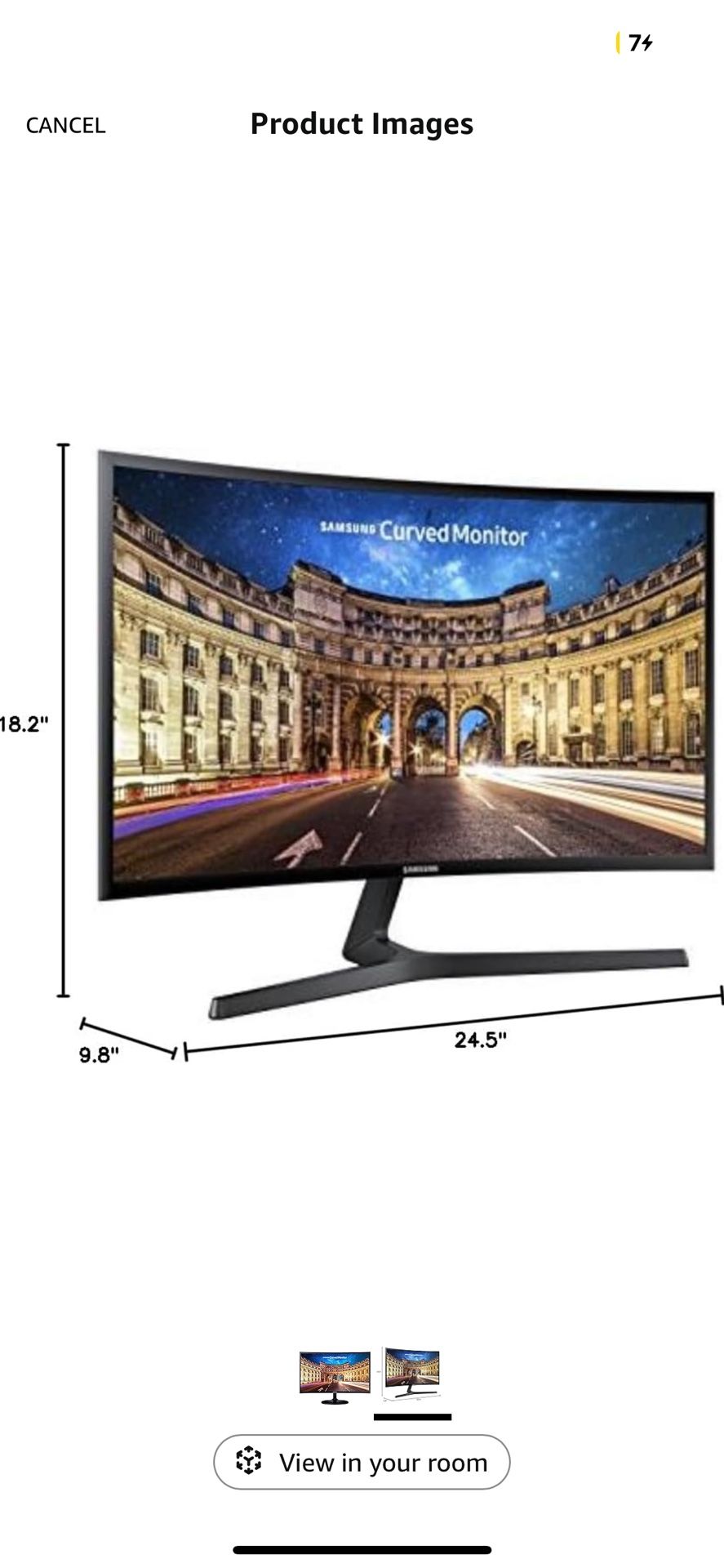 Brand New Samsung CF390 27” Curved FHD Monitor — Sealed