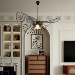 Modern Black Woven Chandelier