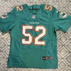 Nike’s Unisex Sz 40 Med Miami Dolphins Raekwon McMillan #54 Game Jersey NWOT 23x30  #RaykonnMcMillanJersey #MiamiDolphins#54jersey #MiamiDolphinsJerse