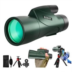 12x55 HD Monocular Telescope with BAK4 Prism & FMC Lens, Lightweight with Sma...