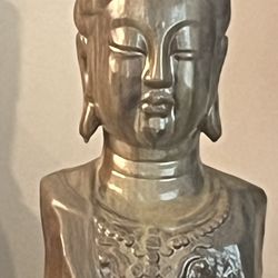ceramic Buddha bust statue