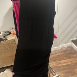 Women’s Black Ruched Bodycon Dress