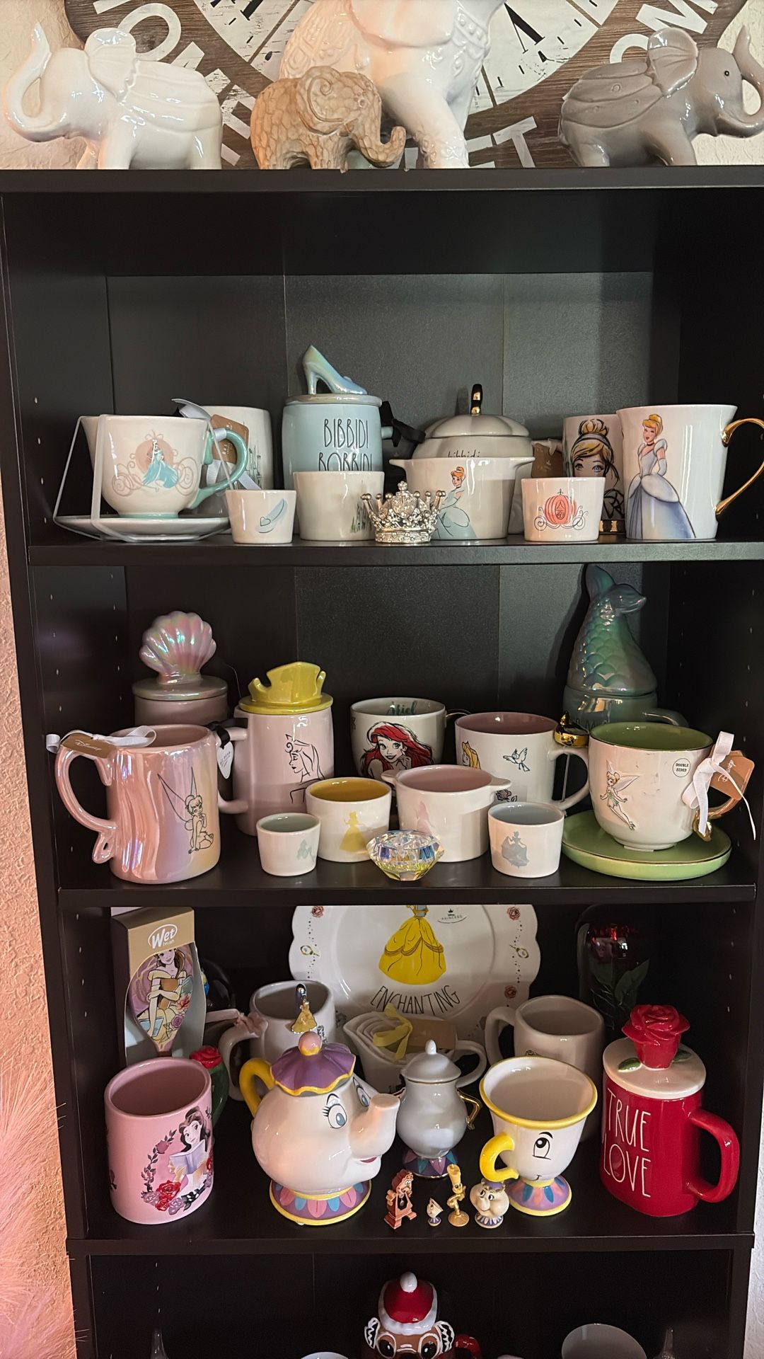 Entire Disney collection W/ Shelf