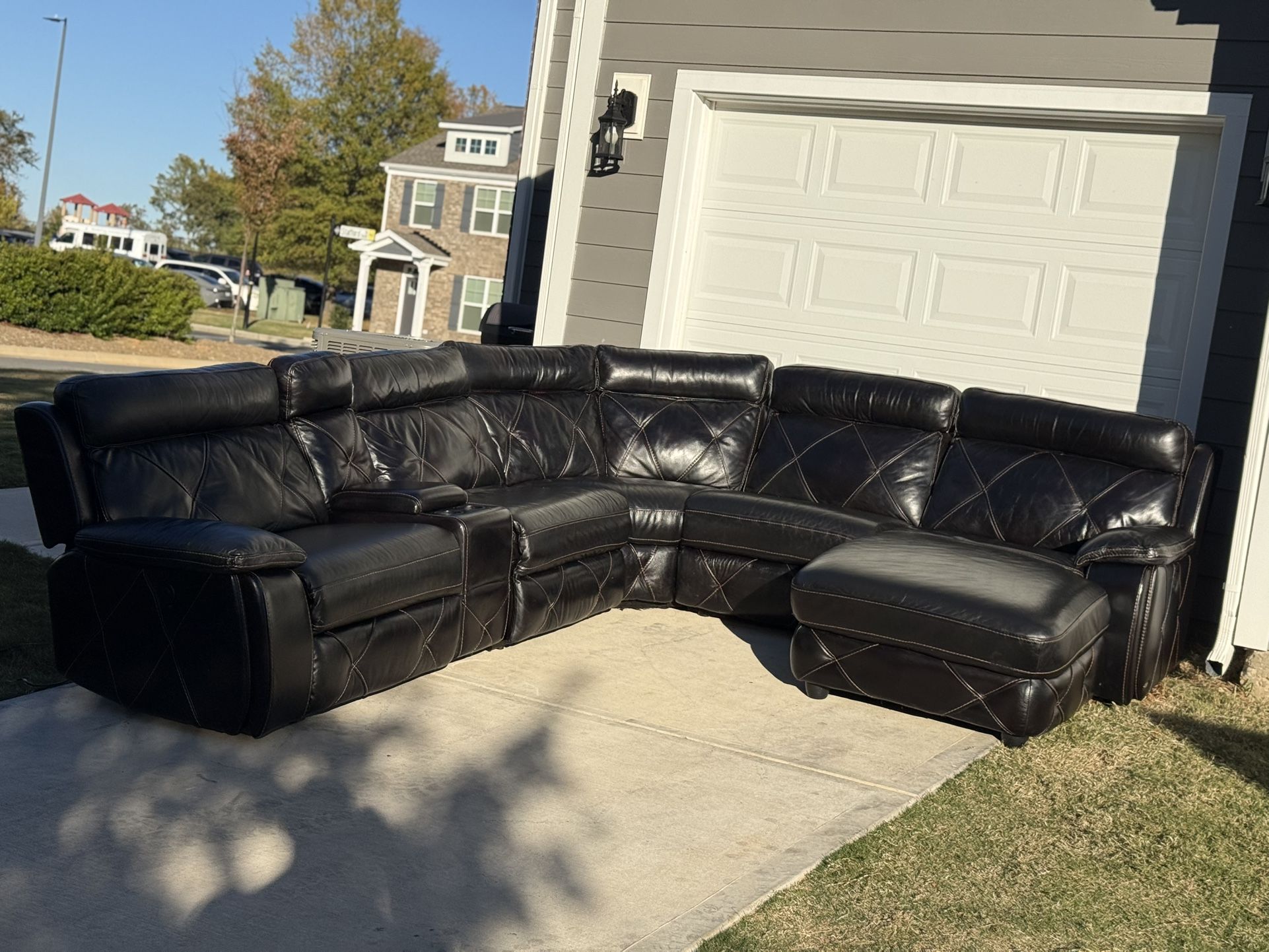 Leather Sectional