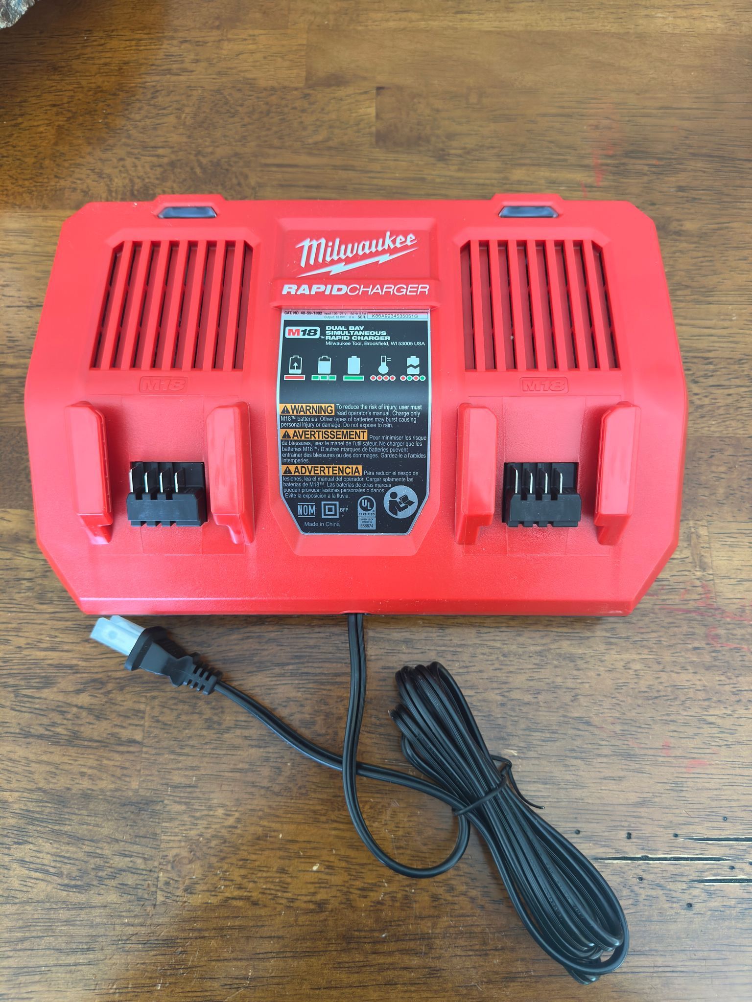 M18 Milwaukee Rapid Battery Dual Charger 