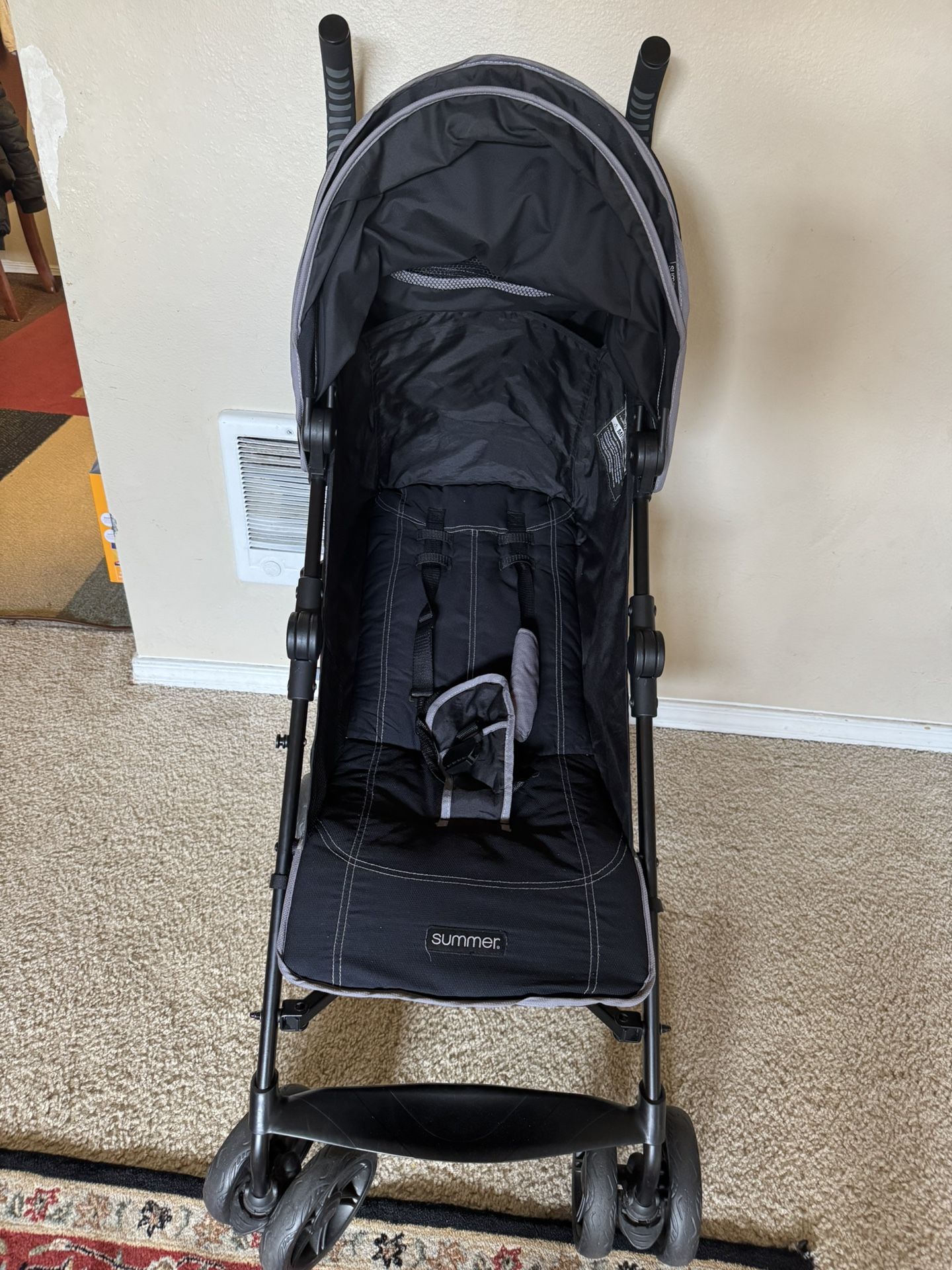 Lightweight Stroller with Compact Fold, Multi-Position Recline, Canopy with Pop Out Sun Visor and More – Umbrella Stroller for Travel and More