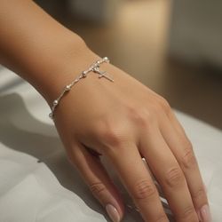 Bracelet Cross Sterling Silver 925 