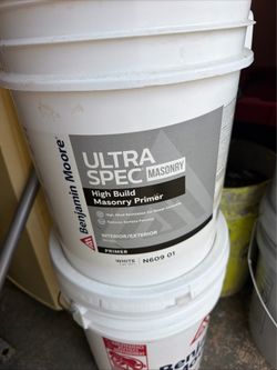Benjamin Moore Ultra Spec Masonry High Build Primer White 5 Gallon N609