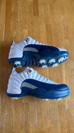 New Nike Air Jordan 12 Low French Blue Golf Shoes Cleats Men’s 5, Youth 5y, Women’s 6.5