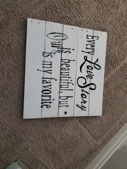 Handmade Wooden Sign
