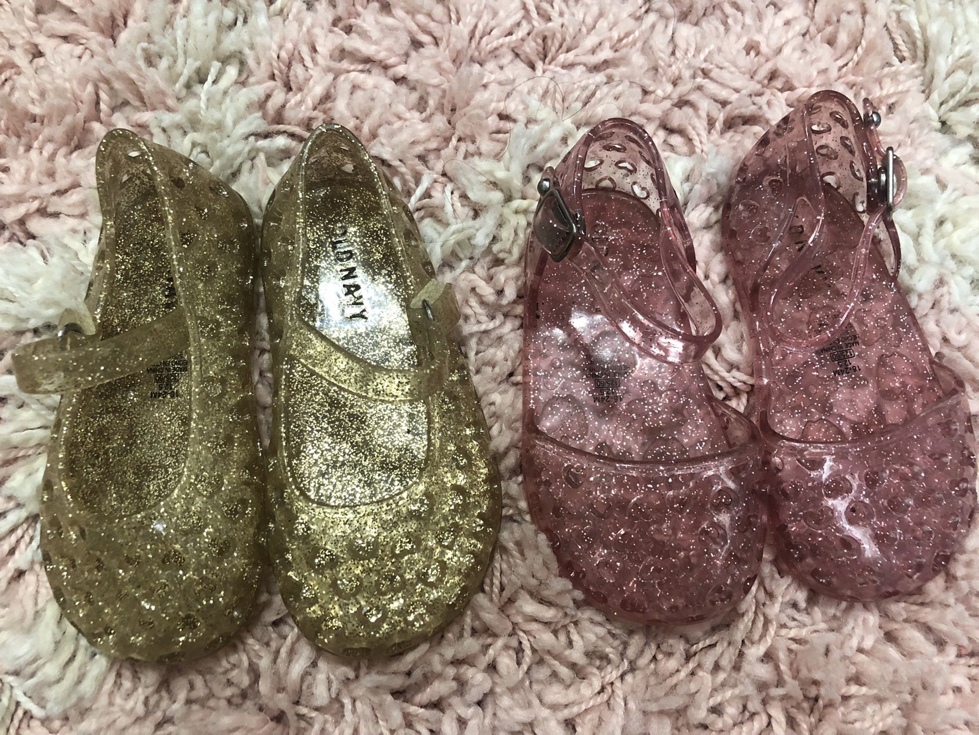 VGUC Sz 18 -24 month infant Girl Jelly Sandals.  X-posted