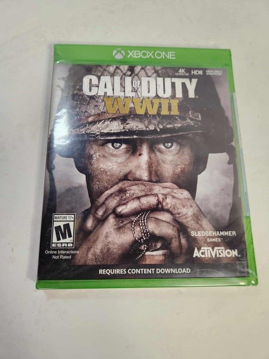 Brand New Sealed Call of Duty WWII Xbox One Video Game Shooter War Soldier