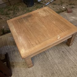 Wooden Square Coffee Table