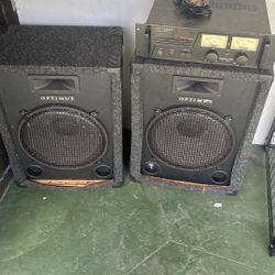 Optimus 15 Speakers With 250 Watt Amplifier 