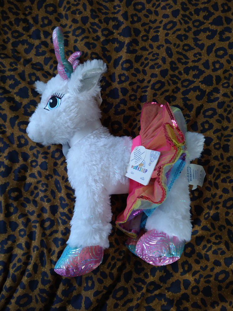 Build-A-Bear With Tutu Glisten Reindeer With Tags.