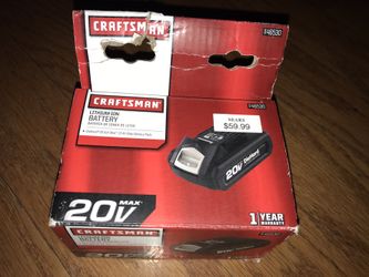 20 Volt Craftsman Lithium-Ion Battery