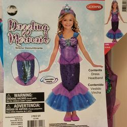 Girls Dazzling Mermaid Costume