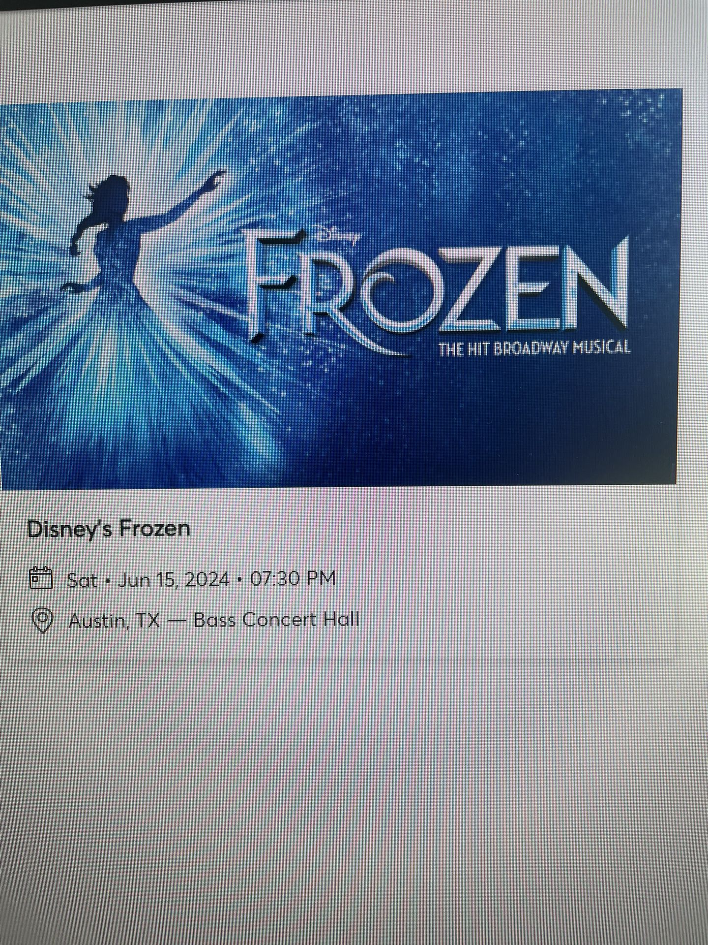 Disney Frozen - Front Row