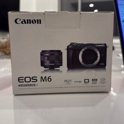 Canon EOS M6 Mirrorless Camera Kit – Excellent Condition (Used Twice) | 15–45mm Lens  