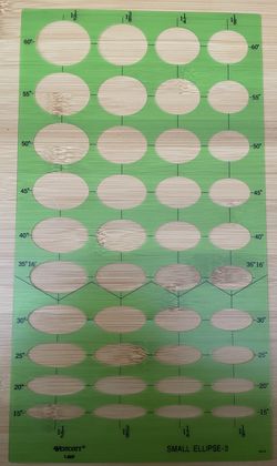 Westcott Small Ellipse Template #3 (T-809)
